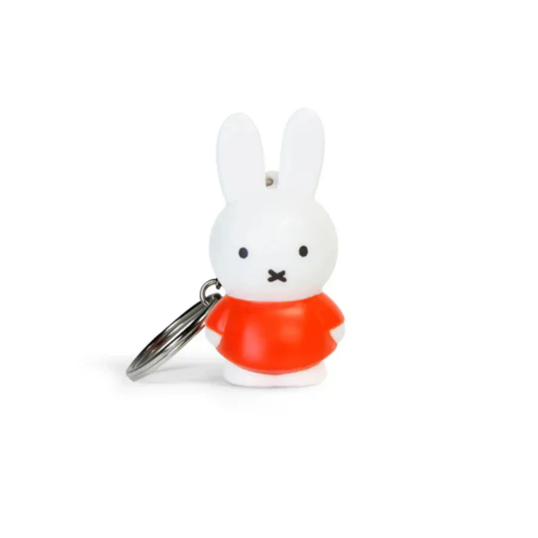 Miffy Classic Keyring by Grayskull Toys featuring a white rabbit in a red dress